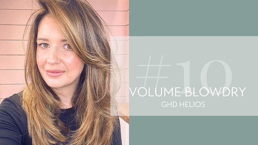 #10 Big volume, bouncy blowdry hair tutorial using the GHD Helios hair dryer