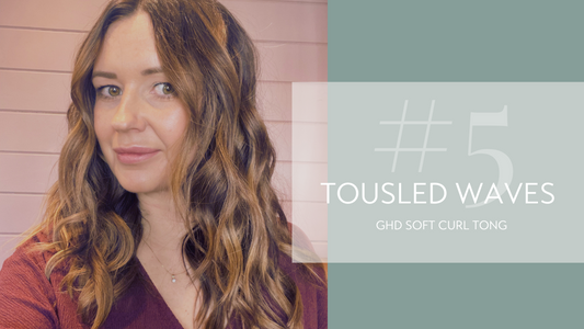 #5 Tousled waves hair tutorial using the GHD Soft curl tong