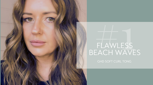 #1 Flawless beach waves hair tutorial using the GHD soft curl tong